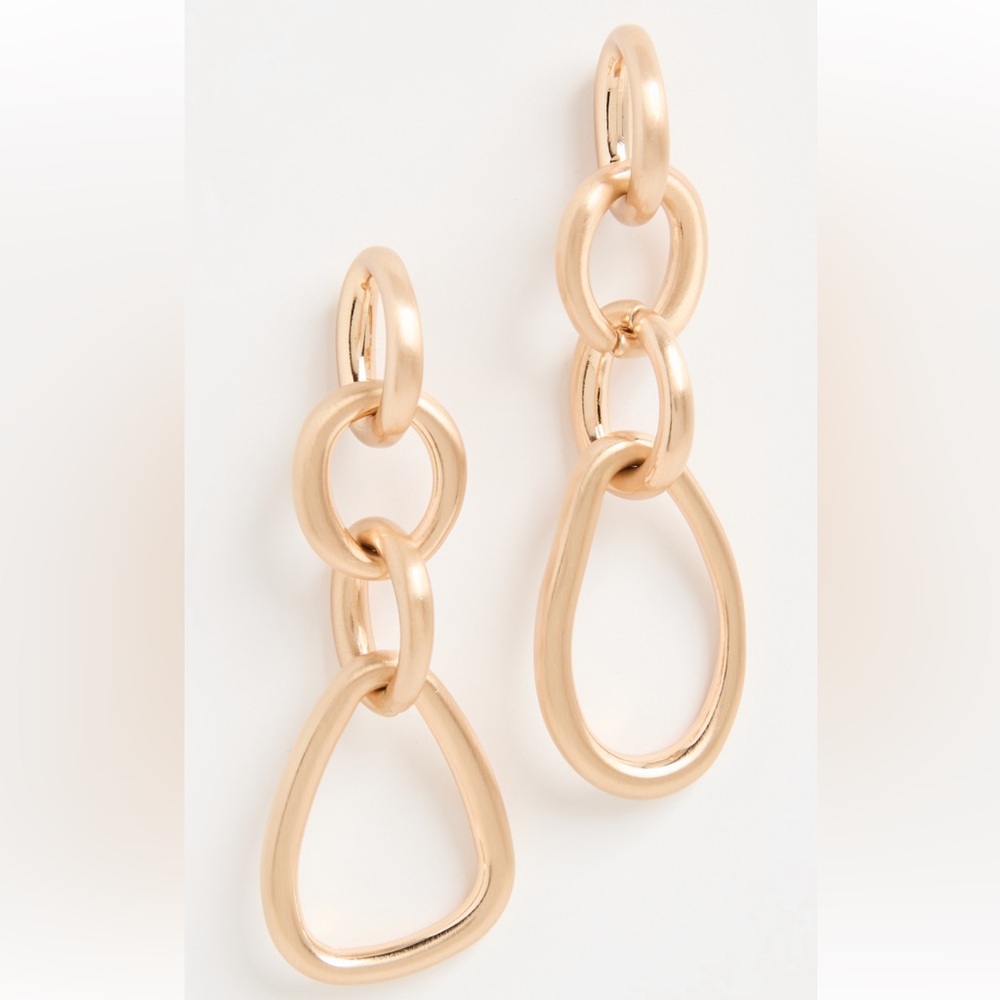 cult gaia Gold Linked Drop Earrings